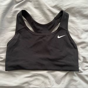 BNWT Small Black Nike Dri-FIT Swoosh Women's MED-Support 1-Piece Pad Sport Bra